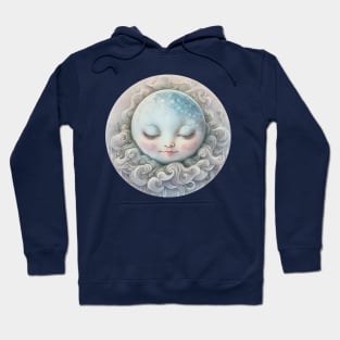 Soft Sleeping Moon Hoodie